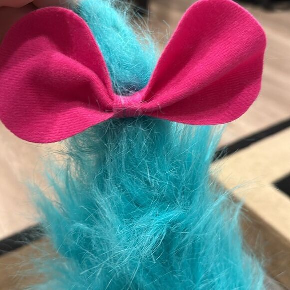 Trolls Blue and Yellow Stuffed Animal with Spiky Hair - Picture 5 of 7